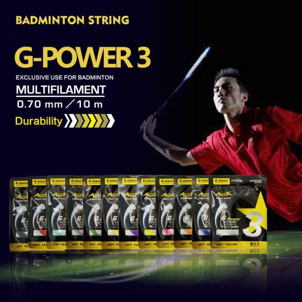Badminton Yonex String - Senar Badminton 0.7mm G3, elastis tinggi