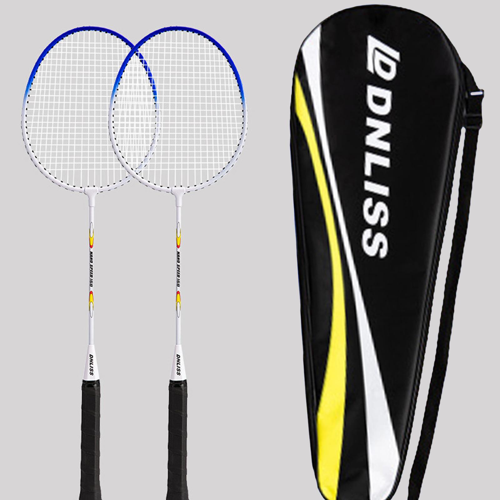 Badminton Junior - Raket Bulu Tangkis Paduan Besi Set