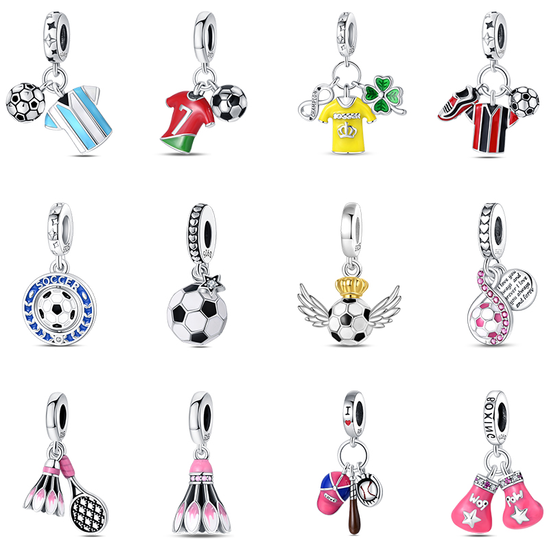 Badminton Emoji - Fashion 925 Perak Sepak Bola Jersey