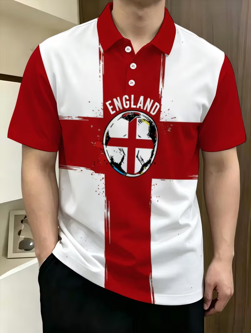 Badminton England - Jersey Sepak Bola Pola Bendera Inggris