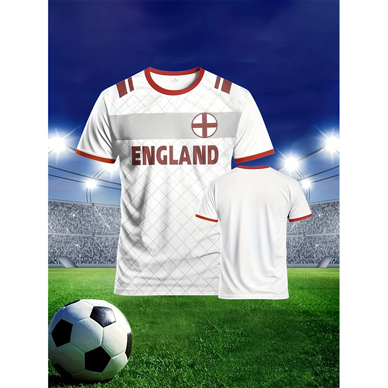 Kaos Pria Bergambar Bendera In - Badminton England ulasan dan harga