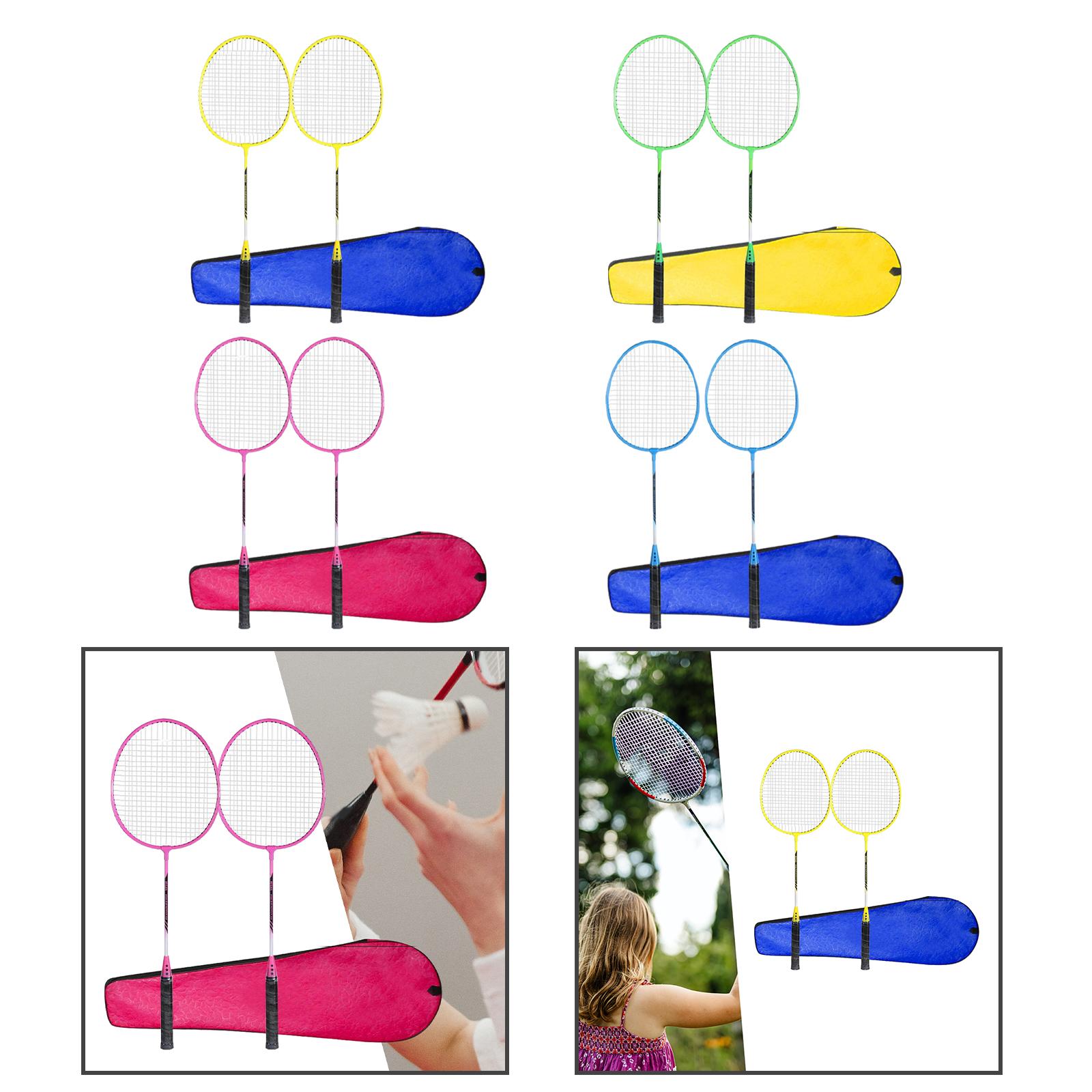 2 Buah Set Raket Bulu Tangkis  - Badminton Junior ulasan dan harga