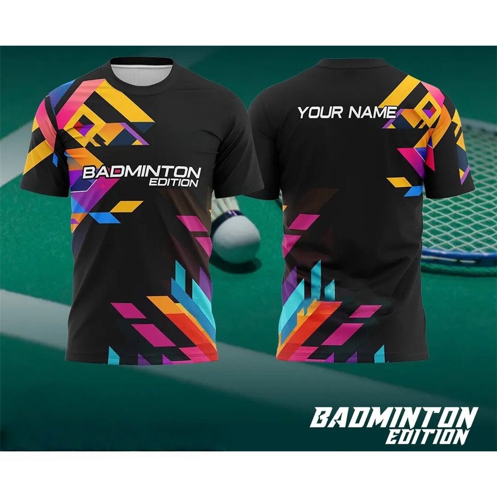 Pakaian Bulu Tangkis Pria Kaos - Badminton Wallpaper ulasan dan harga