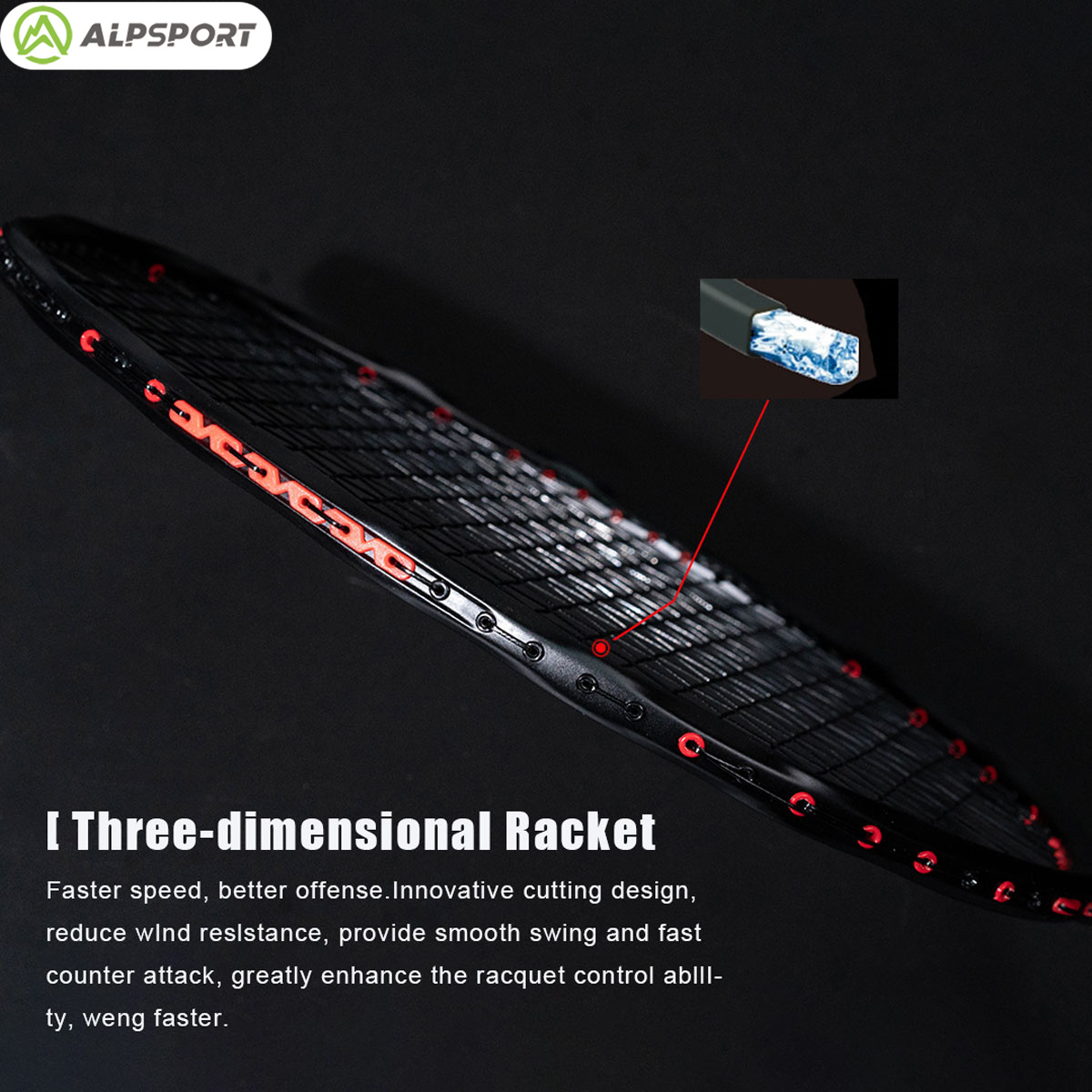 Alpsport MH-V5 5U 75g Bergelom - Badminton Yonex String ulasan dan harga