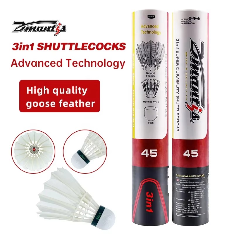 Shuttlecock Bulu Angsa Profesi - Badminton Vietnam ulasan dan harga