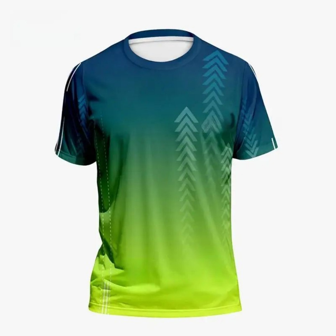 Kaos olahraga pria musim panas - Badminton Wallpaper ulasan dan harga